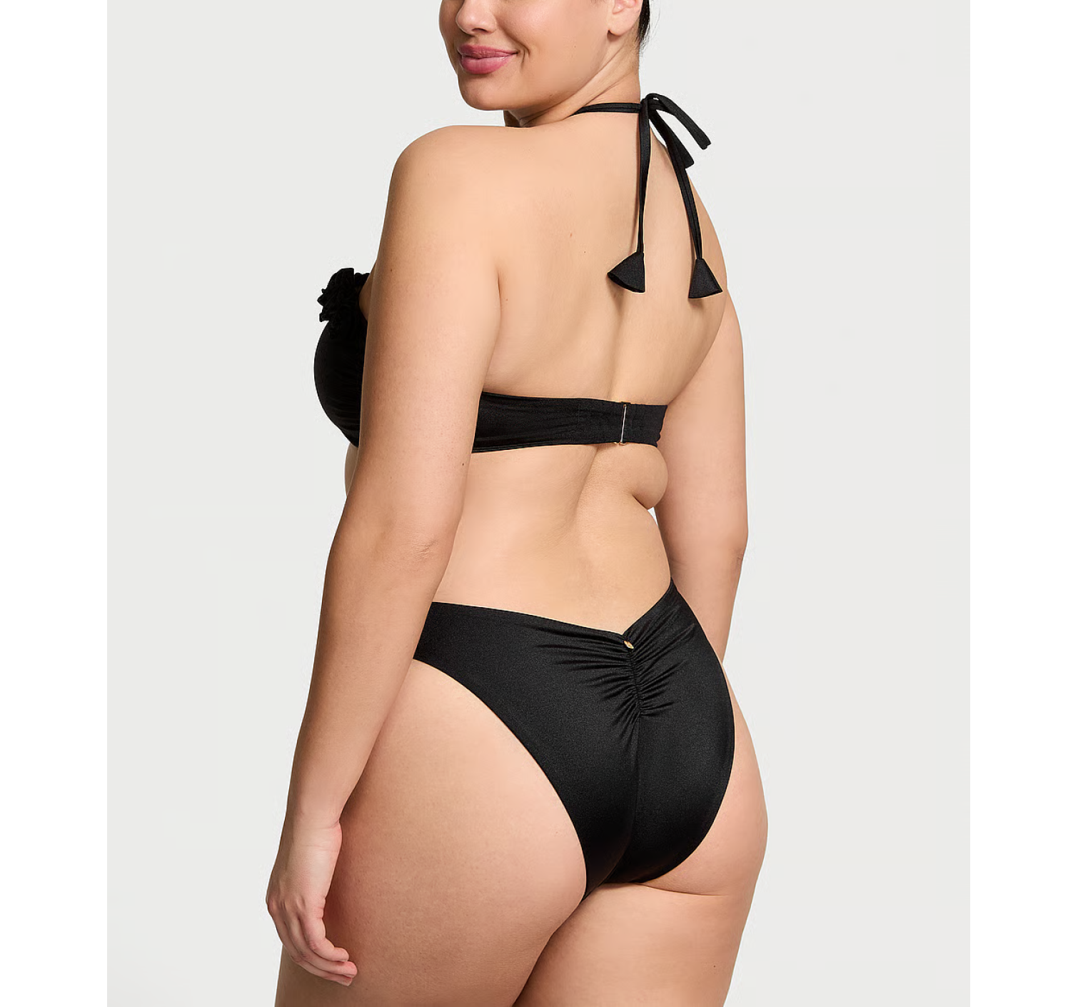 Купальник Rosette Bandeau Bikini Top Set Black
