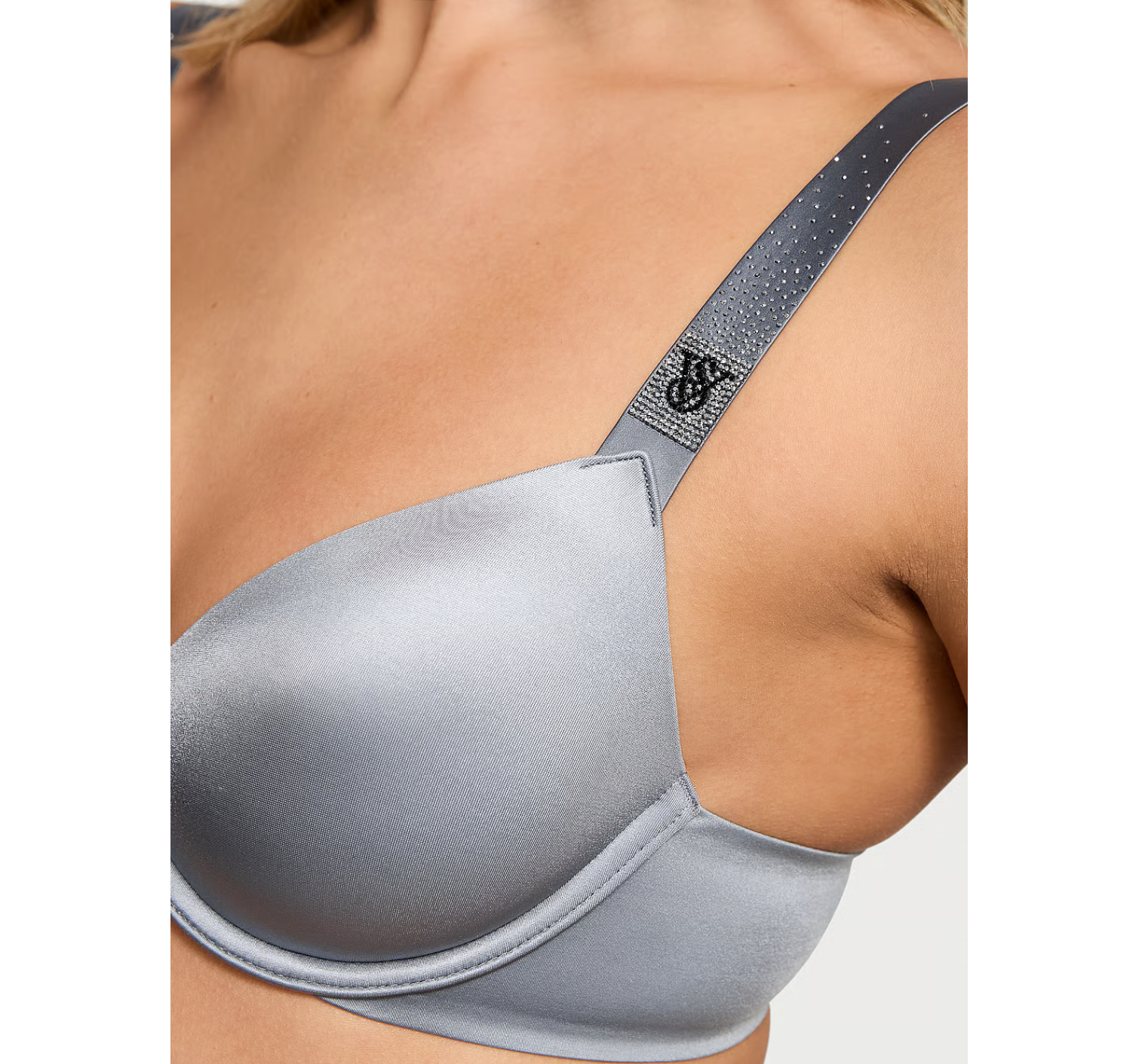 Комплект білизни Scattered Shine Strap Lightly Lined Low-Cut Demi Bra Set Asteroid Grey