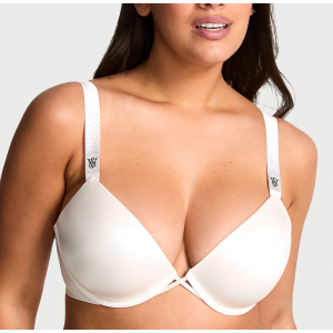 Комплект белья Scattered Shine Strap Lightly Lined Low-Cut Demi Bra Set Coconut White