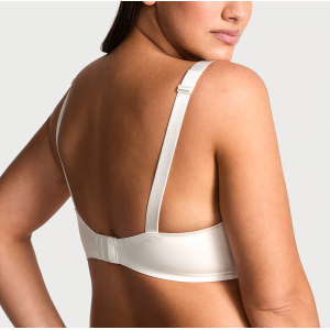 Комплект белья Scattered Shine Strap Lightly Lined Low-Cut Demi Bra Set Coconut White