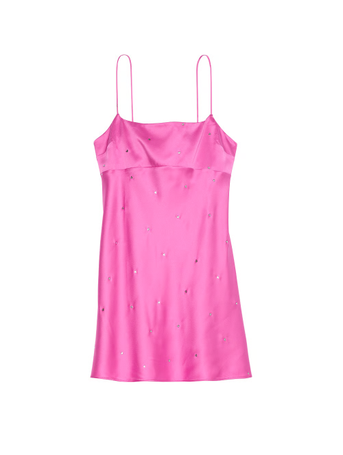 Пеньюар Glazed Satin Dew Drop Heart Slip Dress Peony