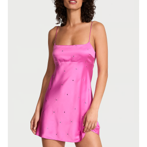Пеньюар Glazed Satin Dew Drop Heart Slip Dress Peony