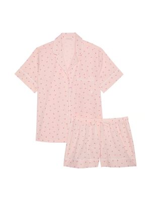 Піжама Heritage Cotton Short Pajama Set Pink