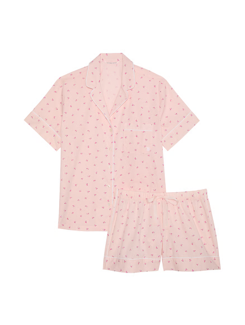 Піжама Heritage Cotton Short Pajama Set Pink