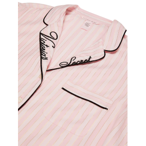 Піжама Flannel Long Pajama Set Pink Stripe Print