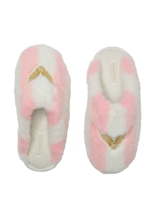 Домашні капці Luxe Plush Closed-Toe Slippers Heritage Stripe