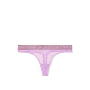Трусики стрінги Thong Logo Panty Gold Hearts