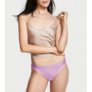 Трусики стрінги Thong Logo Panty Gold Hearts