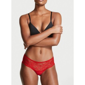 Трусики Victoria's Secret хіпгаґери No Show Hiphugger Panty Red Lace