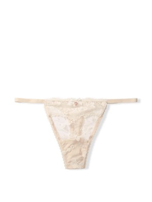 Трусики Victorias Secret Lace & Embroidery String Thong Panty