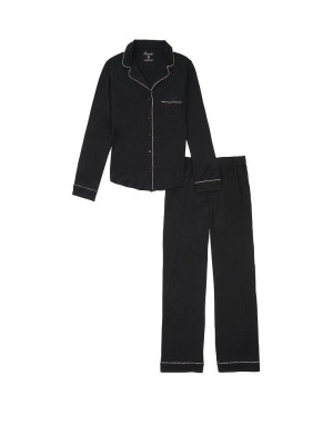 Пижама Victoria’s Secret Modal Long Pj Set Black Heavenly 