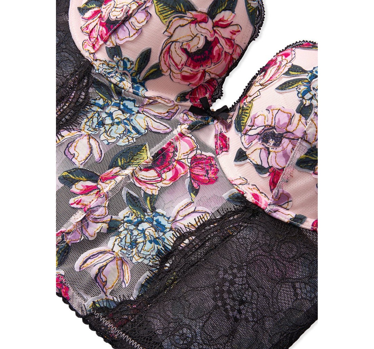 Бюстгалтер  Victoria’s Secret VERY SEXY Purest Pink Floral Push-Up Bra Top