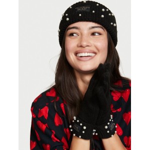 Комплект перчатки с повязкой на голову Embellished Headband & Glove Set