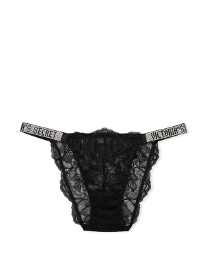 Трусики Very Sexy Shine Strap String Bikini panty Black Lace
