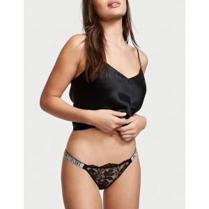 Трусики Very Sexy Shine Strap String Bikini panty Black Lace