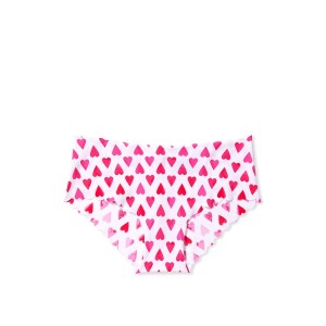 Бесшовные трусики Victoria’s Secret No show Hiphugger panty White Hearts