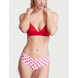 Бесшовные трусики Victoria’s Secret No show Hiphugger panty White Hearts