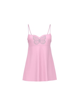 Пеньюар GRWPINK Satin Slip Dress Pink Lollipop