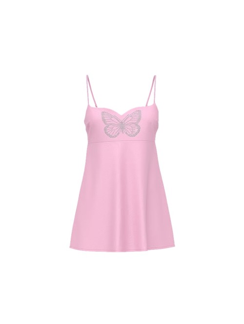 Пеньюар GRWPINK Satin Slip Dress Pink Lollipop