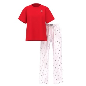 Піжама Cotton Flannel Tee-Jama Set Lipstick