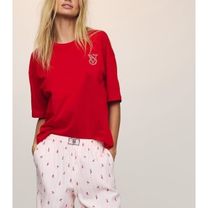 Піжама Cotton Flannel Tee-Jama Set Lipstick