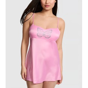 Пеньюар GRWPINK Satin Slip Dress Pink Lollipop