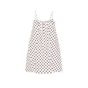 Платье Beachwear Poplin Trapeze Mini Dress White Dot