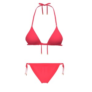 Купальник Triangle Top Side-Tie Itsy String Bikini Bottom Set Poppy
