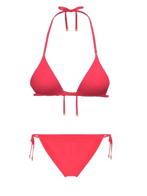 Купальник Triangle Top Side-Tie Itsy String Bikini Bottom Set Poppy