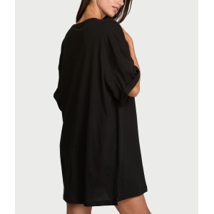 Піжама 100% Cotton Oversized Sleep Tee Black