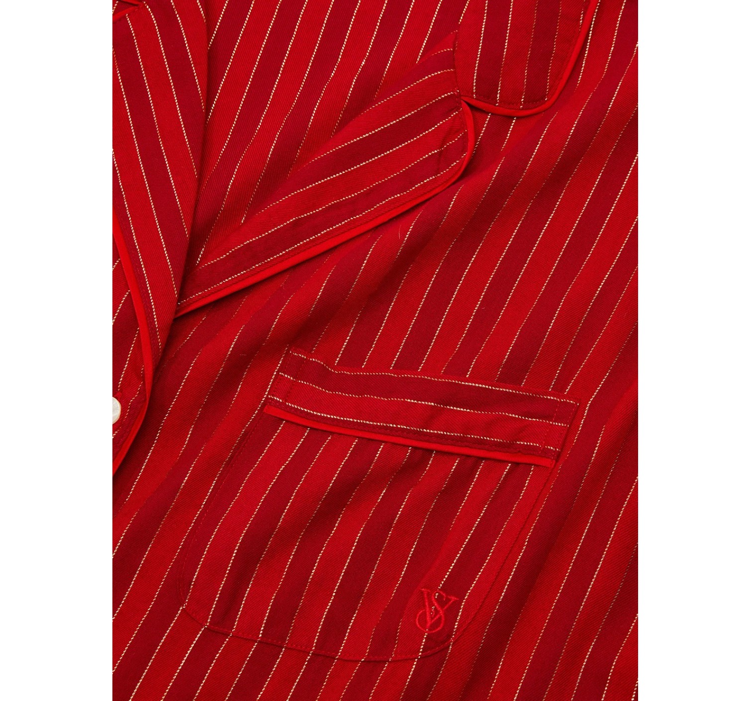 Піжама Flannel Long Pajama Set Red Stripe
