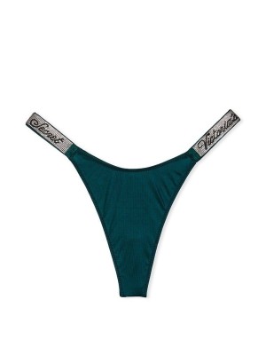 Трусики Very Sexy Shine Strap Thong Panty Deepest Green