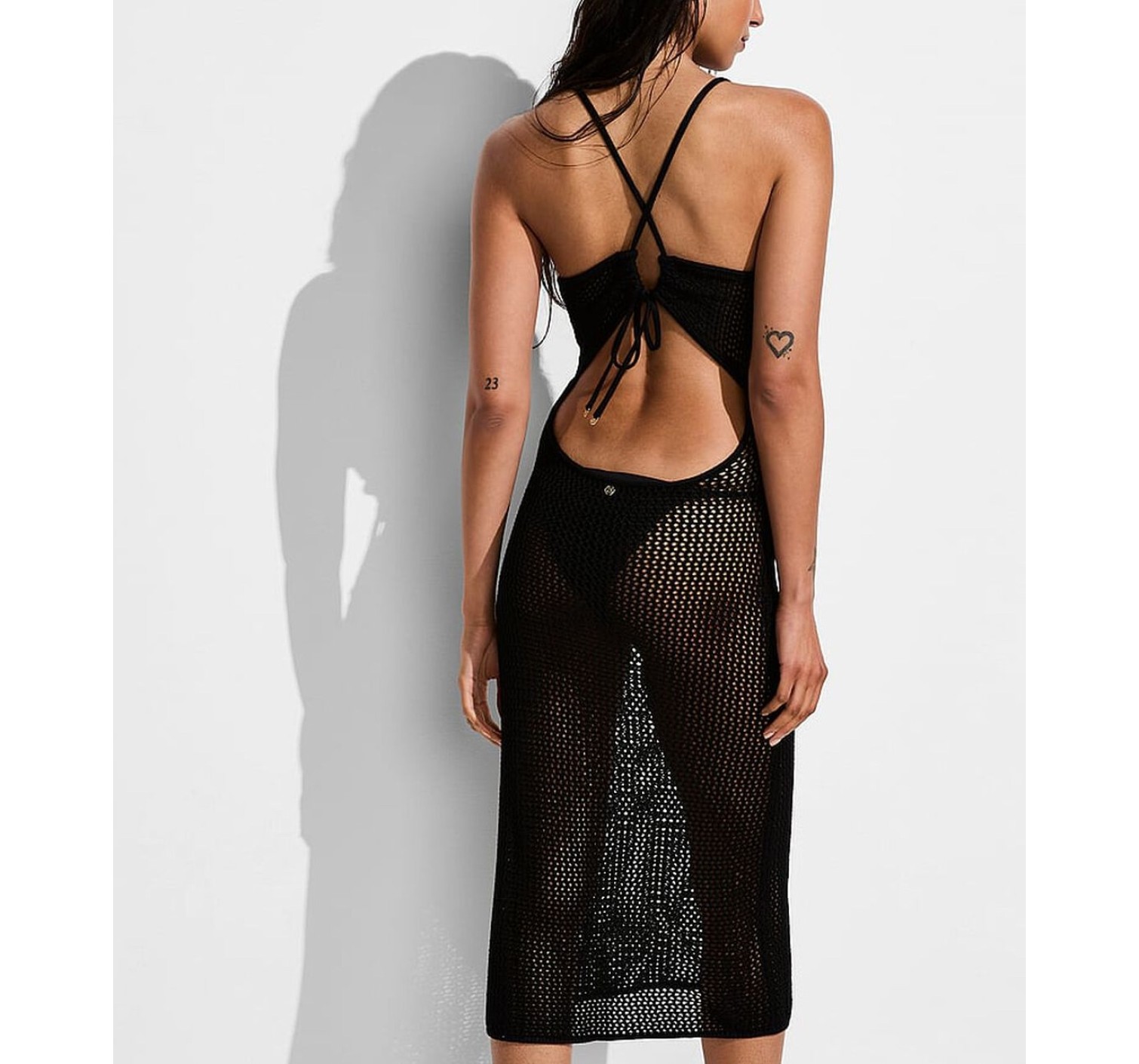 Туника Beachwear Crochet Keyhole Dress Pure Black