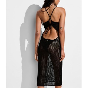 Туника Beachwear Crochet Keyhole Dress Pure Black
