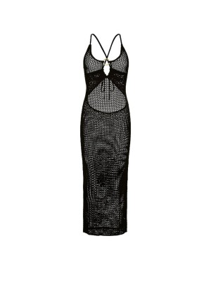 Туника Beachwear Crochet Keyhole Dress Pure Black