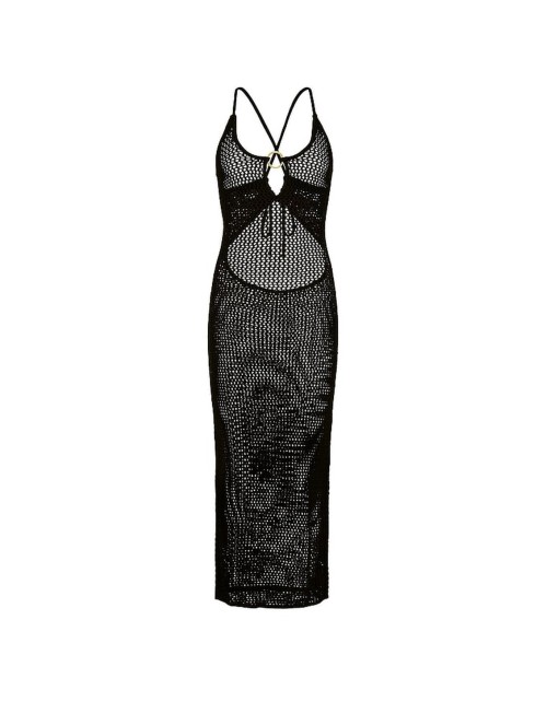 Туника Beachwear Crochet Keyhole Dress Pure Black