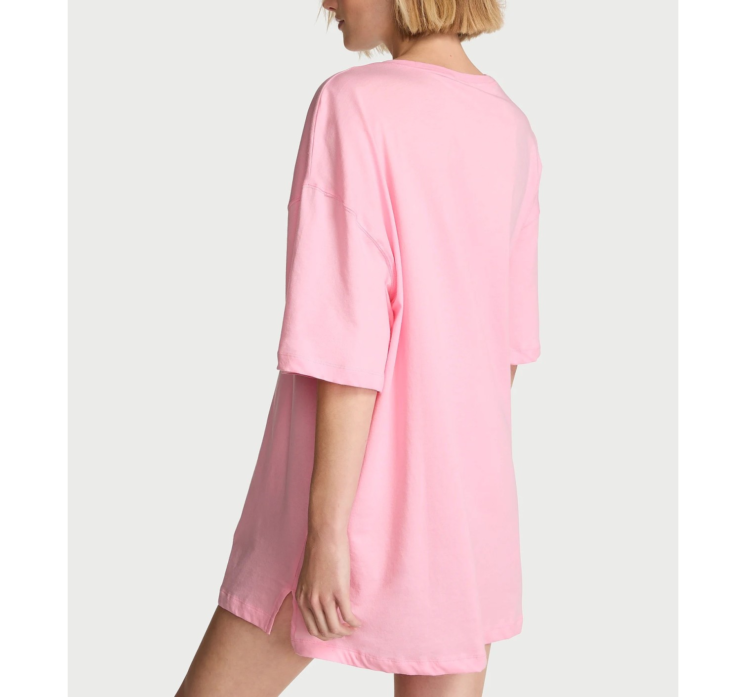 Піжама 100% Cotton Oversized Sleep Tee Victoria Pink