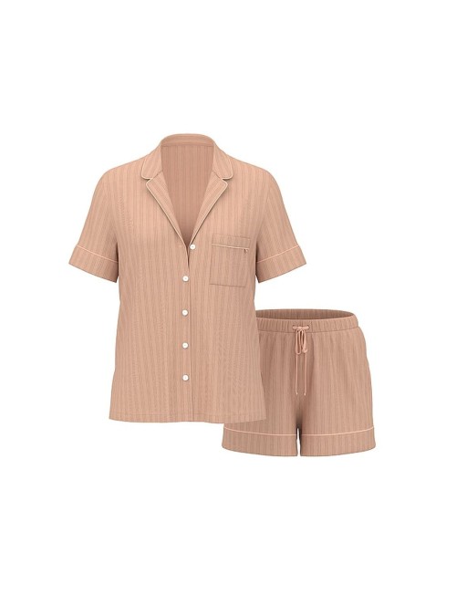 Пижама SoSoft  Modal Ultra-Fine Short Pajama Set Pink Gin