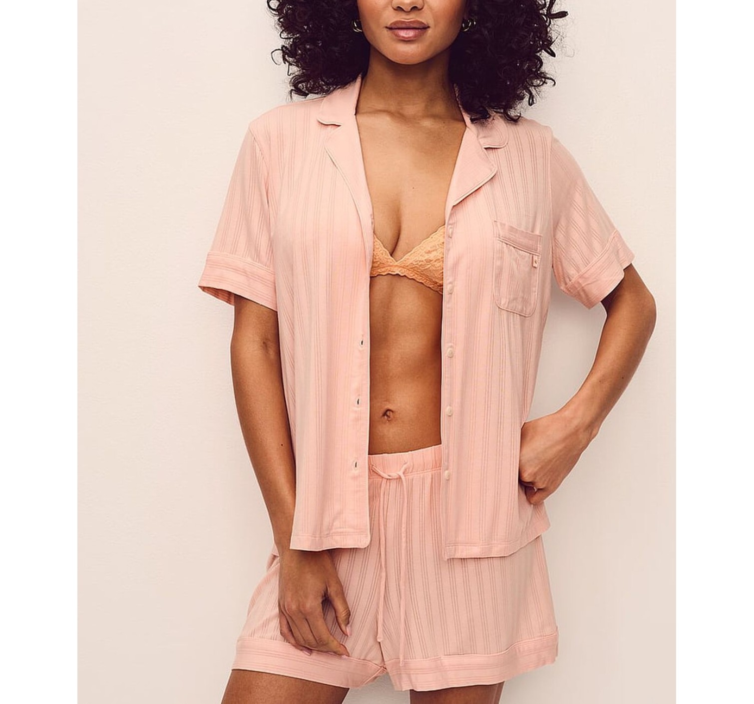 Піжама SoSoft  Modal Ultra-Fine Short Pajama Set Pink Gin 