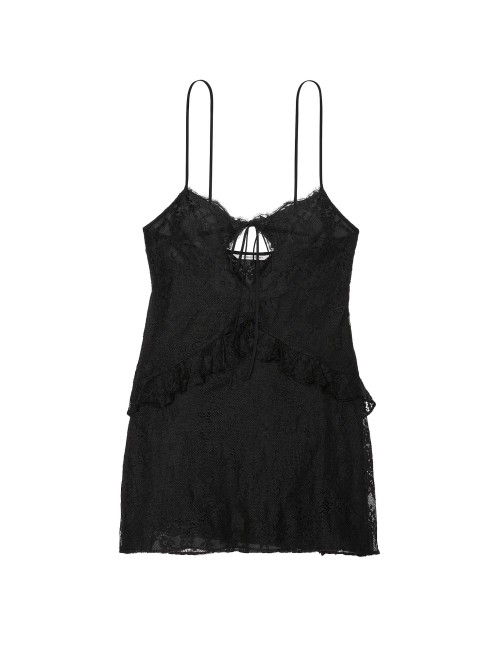 Пенюар Dare to Dream Lace Flounce Mini Slip Jet Black