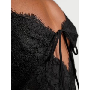 Пеньюар Dare to Dream Lace Flounce Mini Slip Jet Black