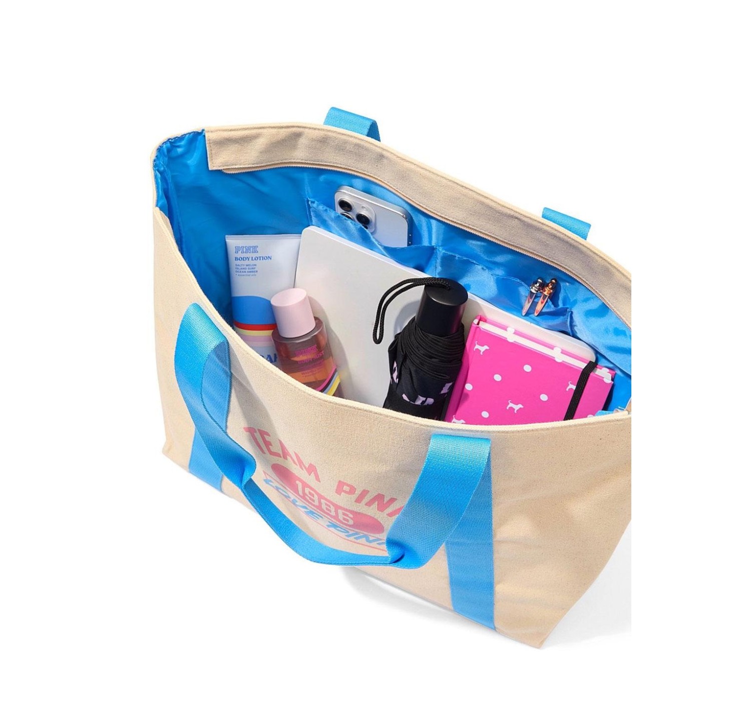 Сумка Canvas Varsity Tote Bag PINK 