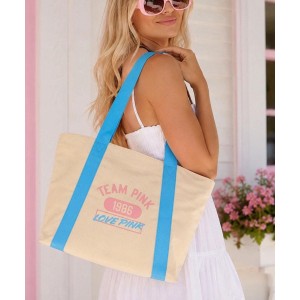 Сумка Canvas Varsity Tote Bag PINK 