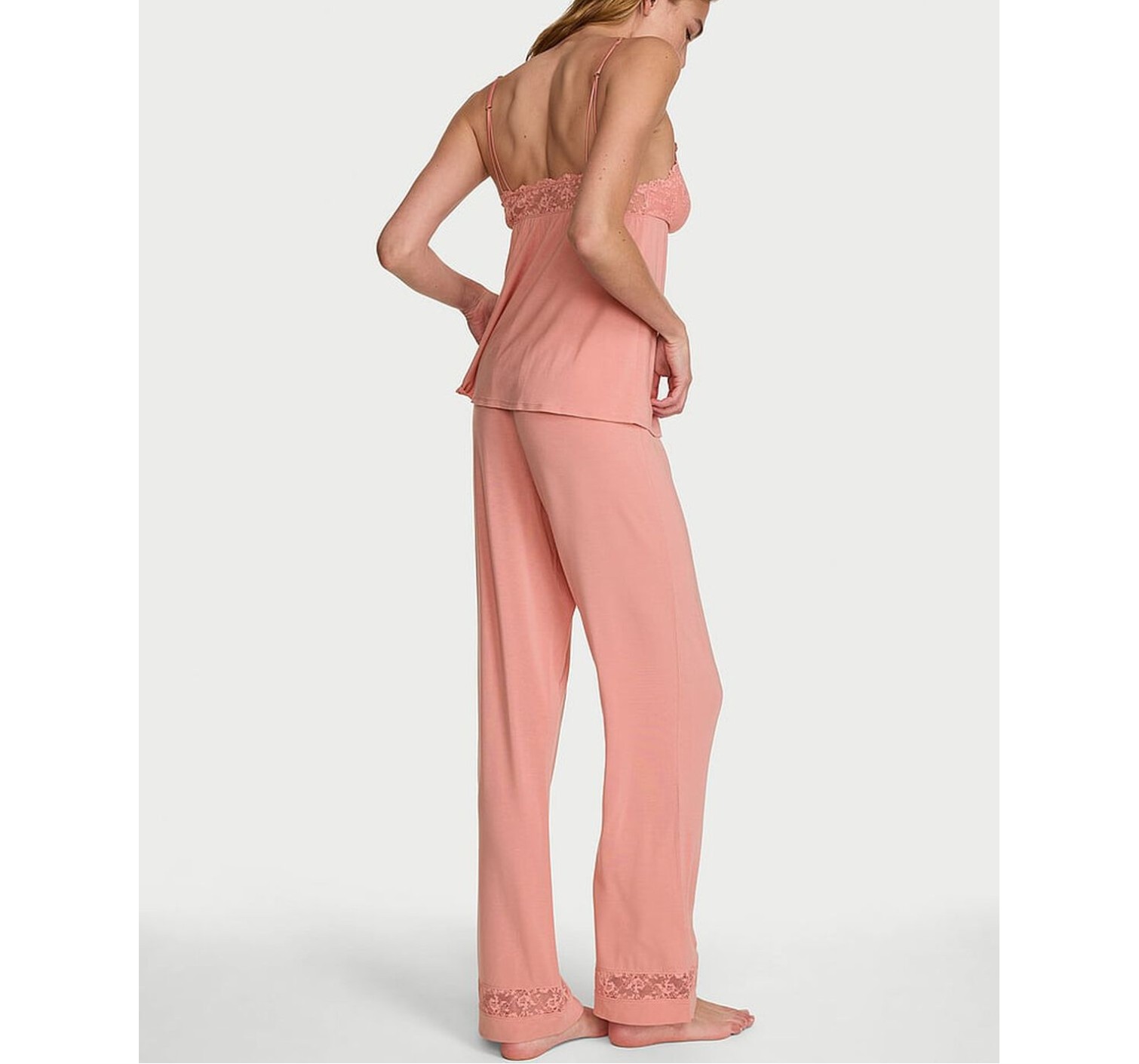 Пижама SoSoft Modal Lace-Trim Cami & Pants Set Blush Pink