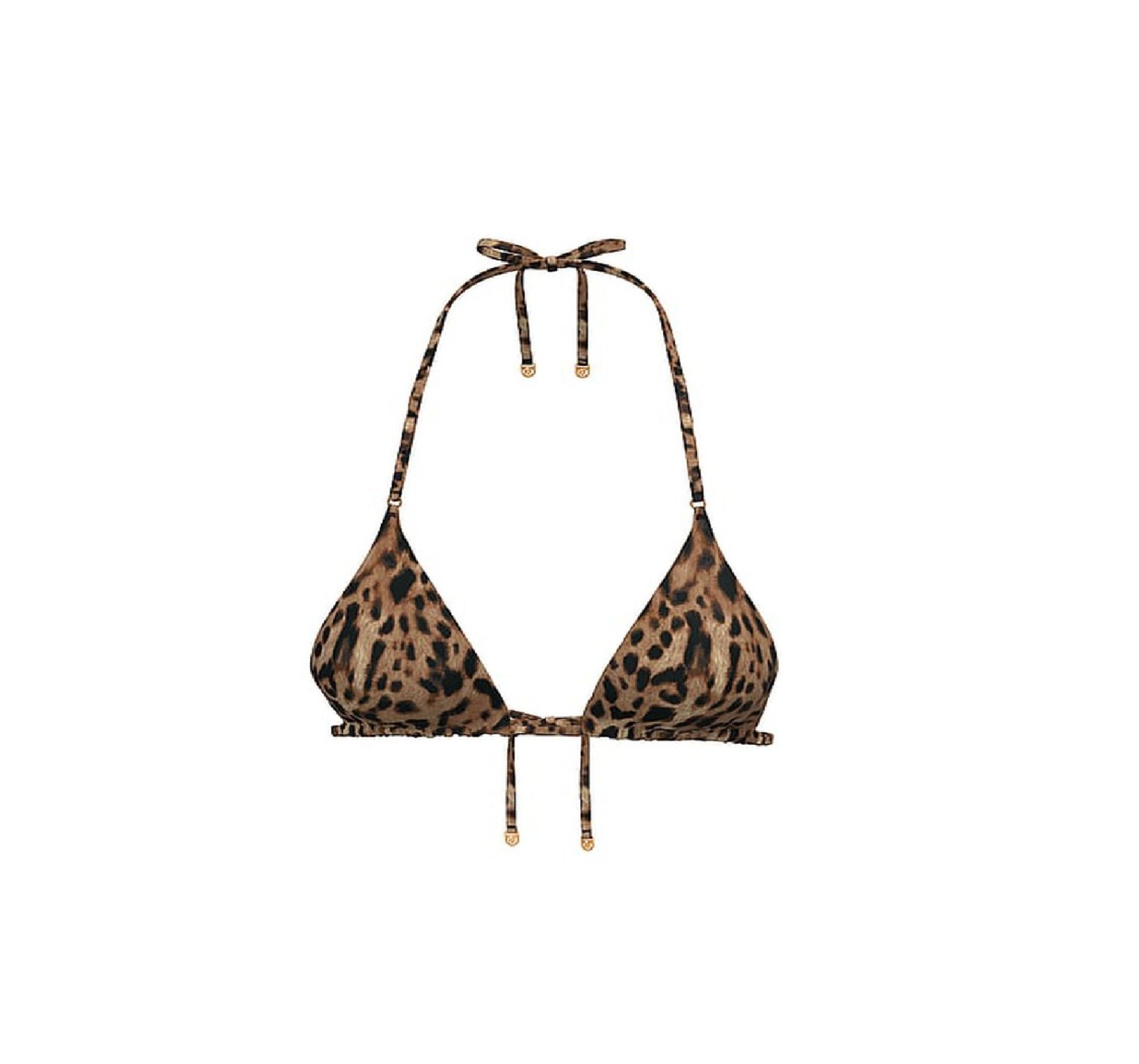 Купальник Essential Triangle Top Cinched Thong Bikini Bottom Leopard