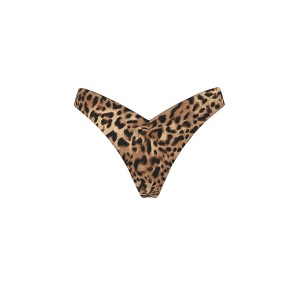 Купальник Essential Triangle Top Cinched Thong Bikini Bottom Leopard