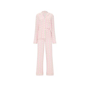 Пижама SoSoft Modal Long Pajama Set Pretty Blossom Palm Tree Stripes