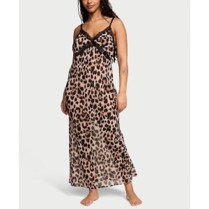 Пенюар Leopard Chiffon Long Slip Dress  купить оригинал в Киеве, цена в Украине — SecretAngeL❤️