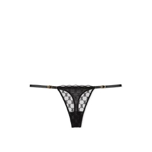 Комплект білизни Logo Lace Open-Cup Demi Bra Black Set