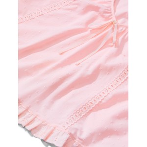 Пижама Cotton Dream Puff-Sleeve Short Pajama Set Angel Pink